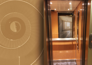 Stratifié compact pour ascenseurs Dica France 2